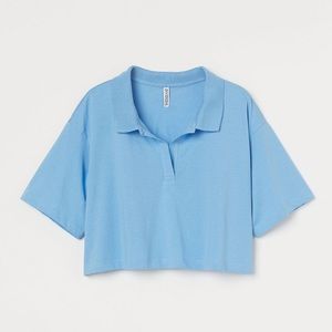 H&M | Cropped Collar Detail T-shirt
